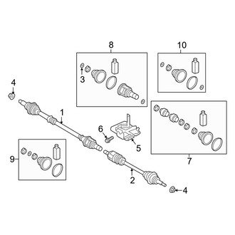 Hyundai OE - Front Suspension - Drive Axles