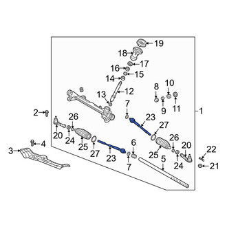 Hyundai OE - Inner Steering Tie Rod End