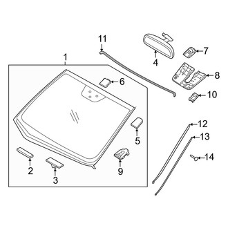 Hyundai OE - Windshield - Glass