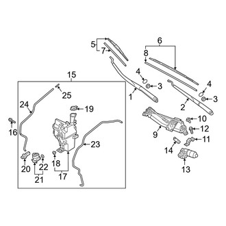 Hyundai OE - Windshield - Wiper & Washer Components