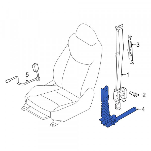 Hyundai OE 88841F2000TRY Front Right Seat Belt Pretensioner