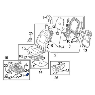 Hyundai OE - Front Left Seat Motor