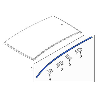 Hyundai OE - Right Roof Molding