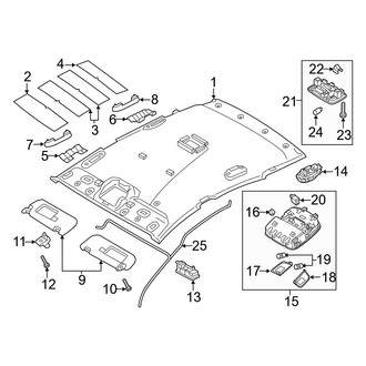 Hyundai OE - Roof - Interior Trim (W/O Sunroof)