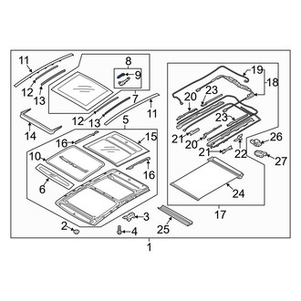 Hyundai OE - Sunroof Lifter Bracket