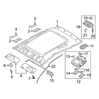 Hyundai OE - Sun Visor Holder Screw