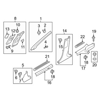 Hyundai OE - Pillars, Rocker & Floor - Interior Trim