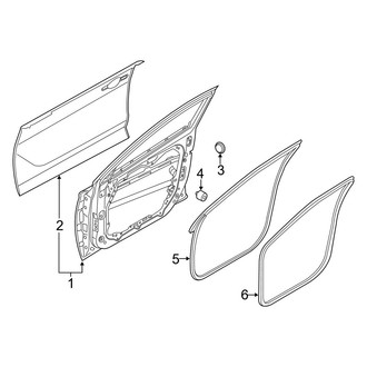 Hyundai OE - Front Door - Door & Components