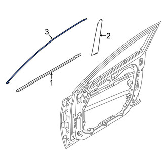 Hyundai OE - Front Left Door Reveal Molding