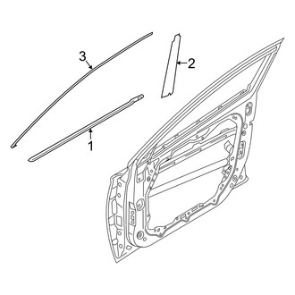 Hyundai OE - Front Door - Exterior Trim