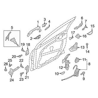 Hyundai OE - Front Door - Lock & Hardware