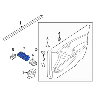 Hyundai OE - Front Left Door Window Switch