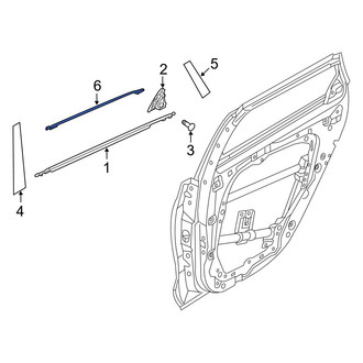 Hyundai OE - Front Left Door Reveal Molding