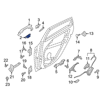 Hyundai OE - Left Exterior Door Handle Gasket