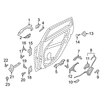 Hyundai OE - Rear Door - Lock & Hardware