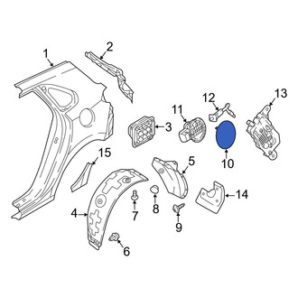 Hyundai OE - Rear Fuel Filler Door