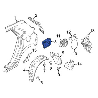 Hyundai OE - Rear Left Quarter Panel Vent