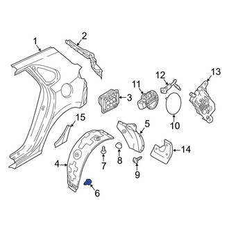Hyundai OE - Quarter Panel Splash Shield Clip