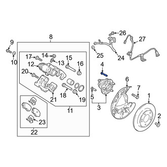Hyundai OE - Axle Hub Mounting Bolt