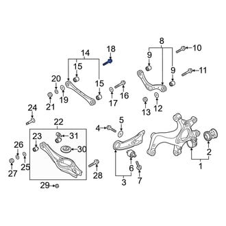 Hyundai OE - Inner Lateral Arm Bolt