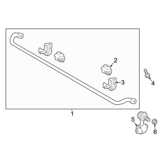 Hyundai OE - Rear Suspension - Stabilizer Bar & Components (With Multilink Suspension)