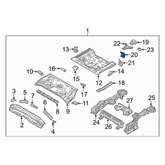 Hyundai OE - Right Floor Pan Reinforcement
