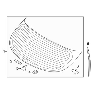 Hyundai OE - Lift Gate - Glass