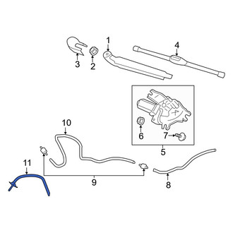 Hyundai OE - Rear Back Glass Washer Nozzle