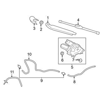 Hyundai OE - Lift Gate - Wiper & Washer Components