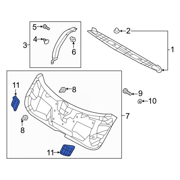 Liftgate Trim Cap