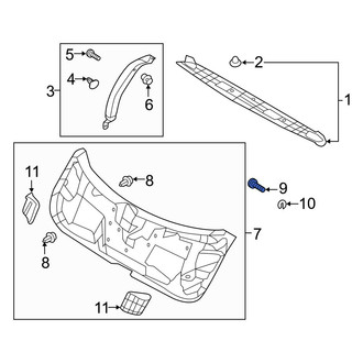 Hyundai OE - Console Trim Panel Screw