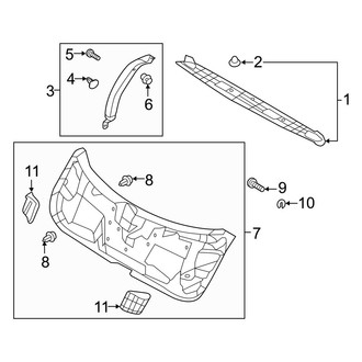 Hyundai OE - Lift Gate - Interior Trim