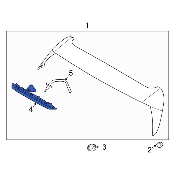 Hyundai OE 92700G3000 Rear Center High Mount Stop Light