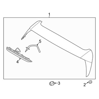 Hyundai OE - Lift Gate - Spoiler