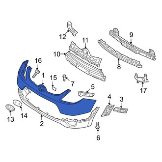 Hyundai OE - Front Upper Bumper Cover