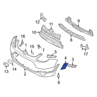 Hyundai OE - Front Right Bumper Cover Bracket