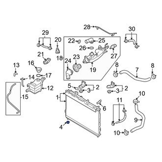 Hyundai OE - Lower Radiator Insulator