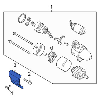 Hyundai OE - Starter Heat Shield