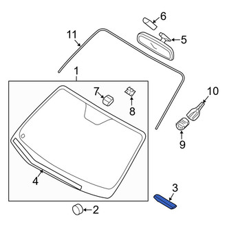 Hyundai OE - Windshield Spacer