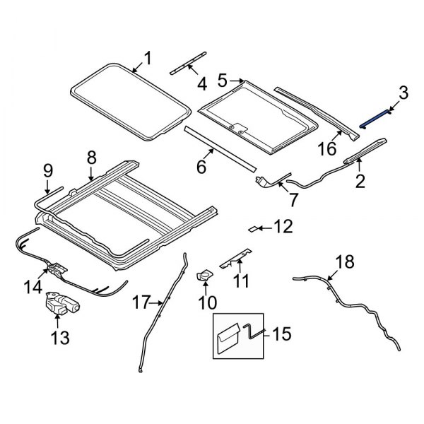 Sunroof Guide Rail