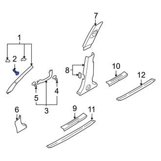 Hyundai OE - Body A-Pillar Trim Panel Bolt
