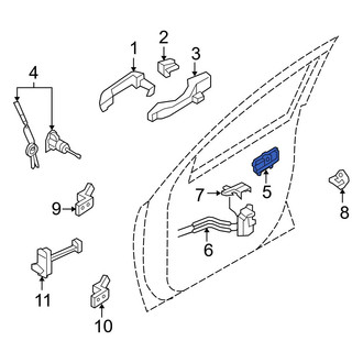 Hyundai OE - Front Right Inner Interior Door Handle