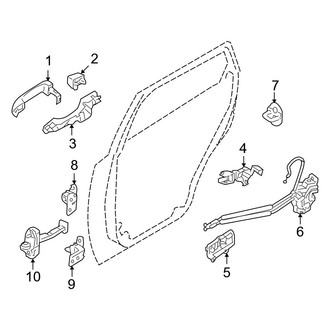 Hyundai OE - Rear Door - Lock & Hardware