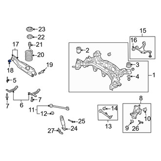 Hyundai OE - Rear Lower Rearward Inner Suspension Control Arm Bushing