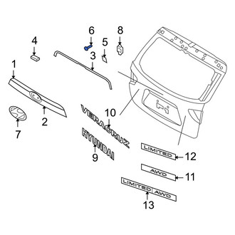 Hyundai OE - Liftgate Finish Panel Bolt