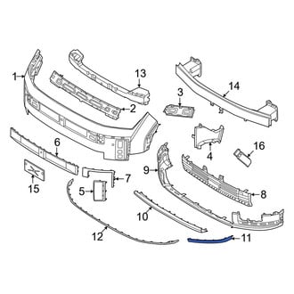 Hyundai OE - Front Right Lower Bumper Trim