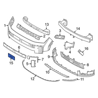 Hyundai OE - Front License Plate Bracket