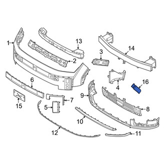 Hyundai OE - Front Left Bumper Cover Bracket
