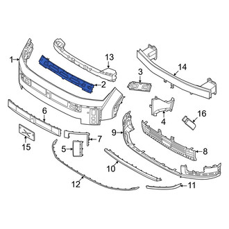 Hyundai OE - Front Center Bumper Cover Bracket