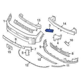 Hyundai OE - Front Left Bumper Cover Bracket